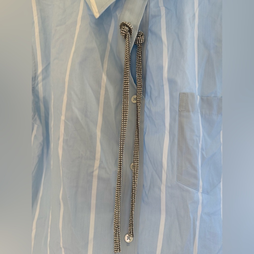 AUTHENTIC Alexander wang shirt with diamond halter neck detail FIRM PRICE - Picture 11 of 15